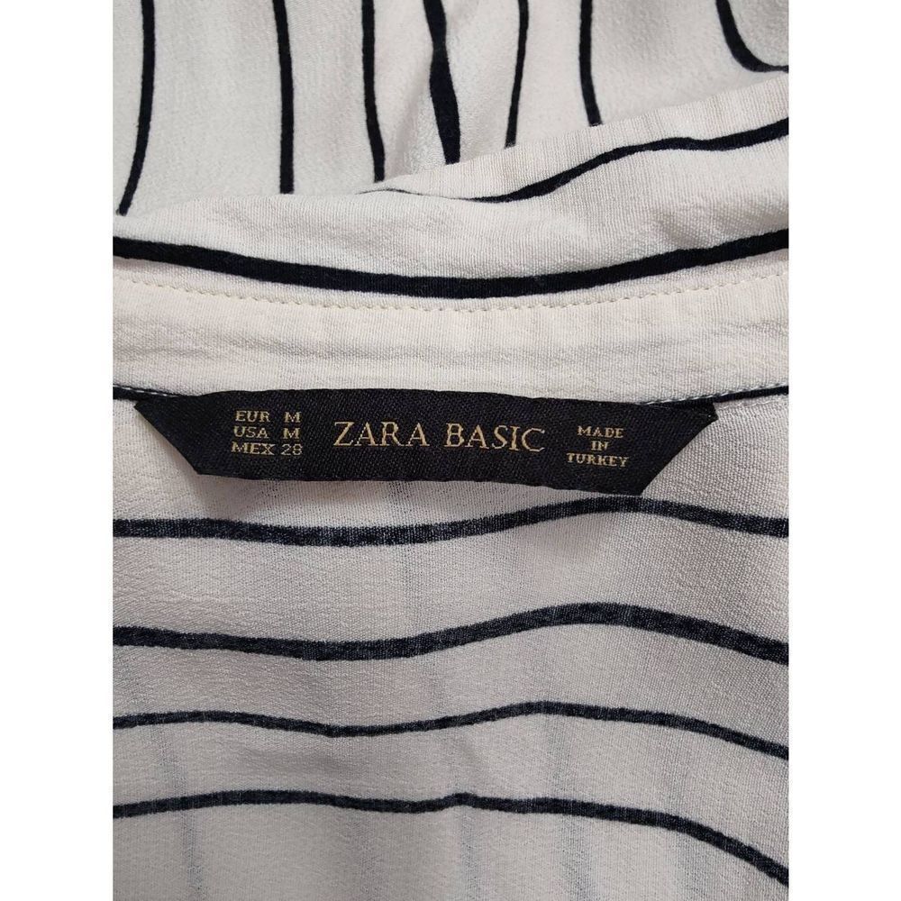 Zara Basic Button-Down Long Sleeve Blouse - image 5